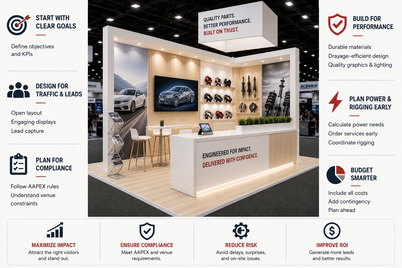 AAPEX booth design best practices visual